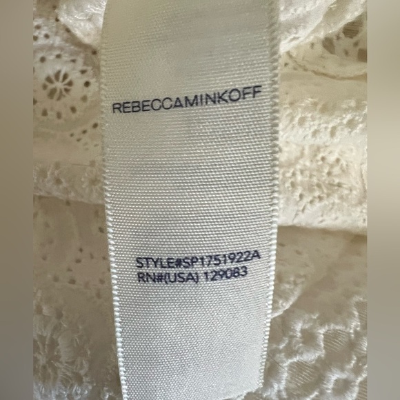 Rebecca Minkoff Coronado Off-the-Shoulder Eyelet Top - Picture 4 of 9